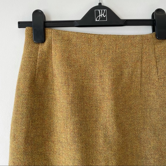 Vintage Saville mustard yellow / ochre wool skirt very good condition size 6/8 - Picture 2 of 9